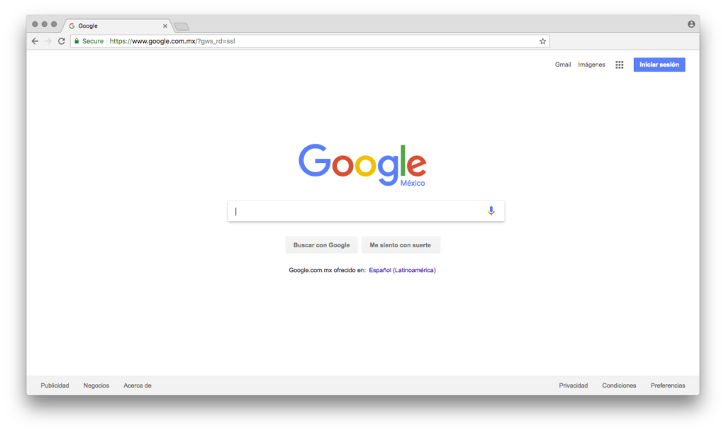 google-chrome como navegador Predeterminado